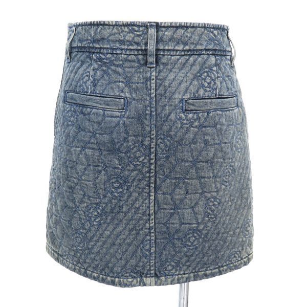 Chanel Denim Skirt Navy — view 2