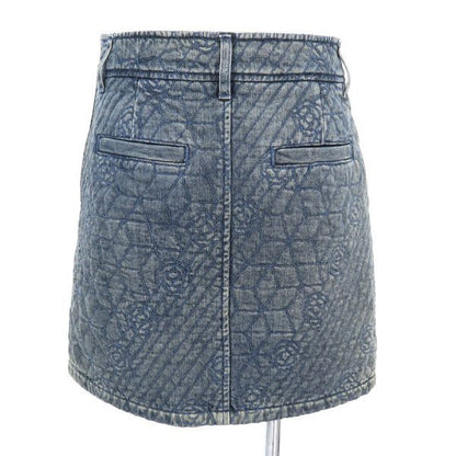 Chanel Denim Skirt Navy — view 2