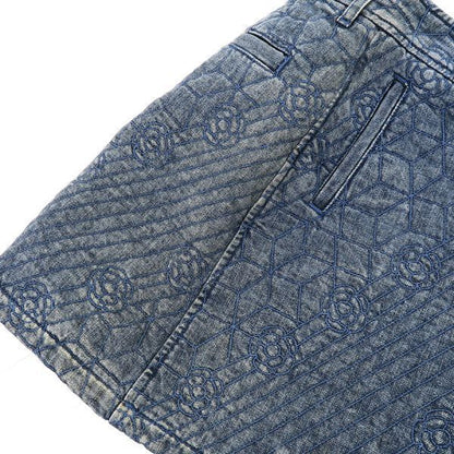 Chanel Denim Skirt Navy — view 4