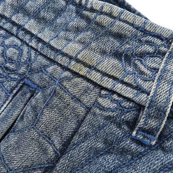 Chanel Denim Skirt Navy — view 5