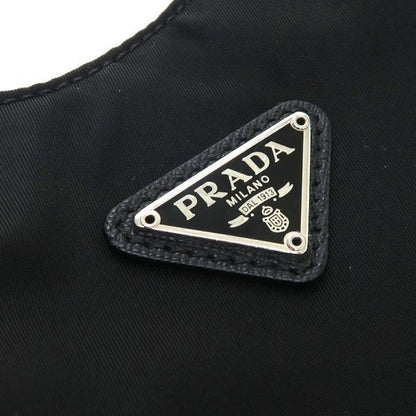 Prada Nylon Chain Shoulder Bag Black — view 7