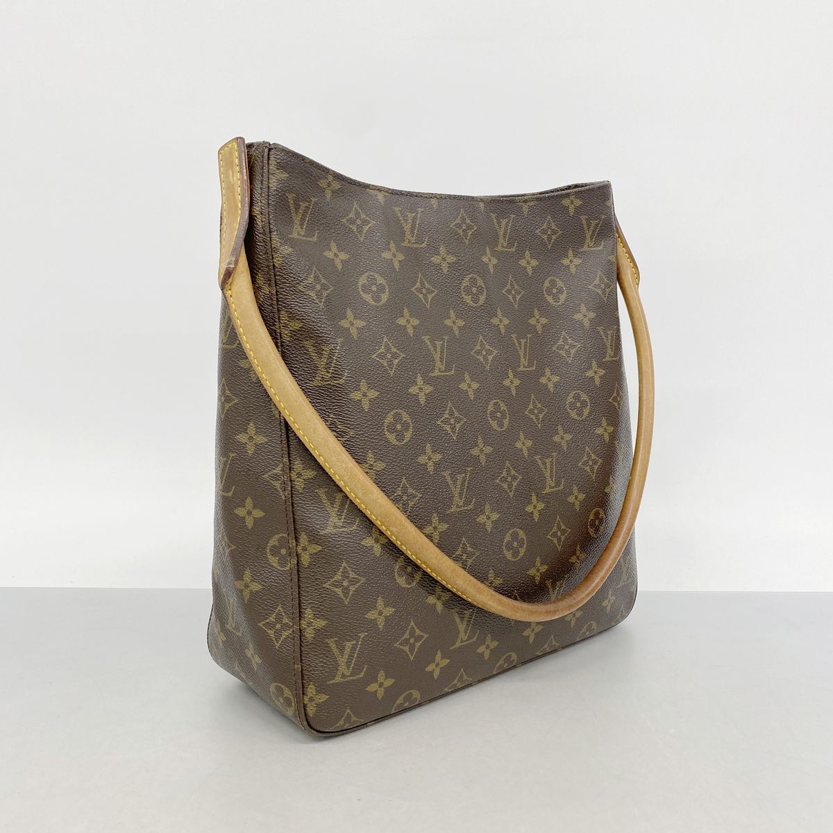 Louis Vuitton Shoulder Bag Monogram Looping GM Brown — view 2