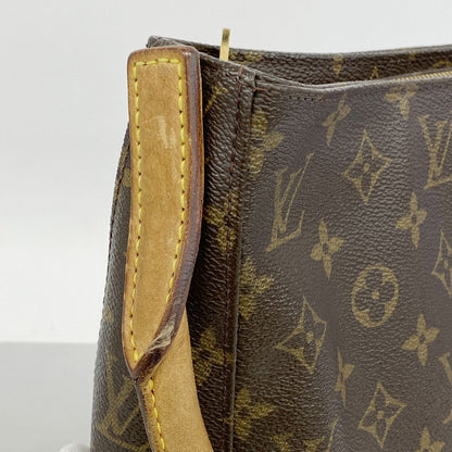 Louis Vuitton Shoulder Bag Monogram Looping GM Brown — view 8