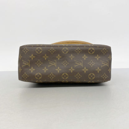 Louis Vuitton Shoulder Bag Monogram Looping GM Brown — view 3