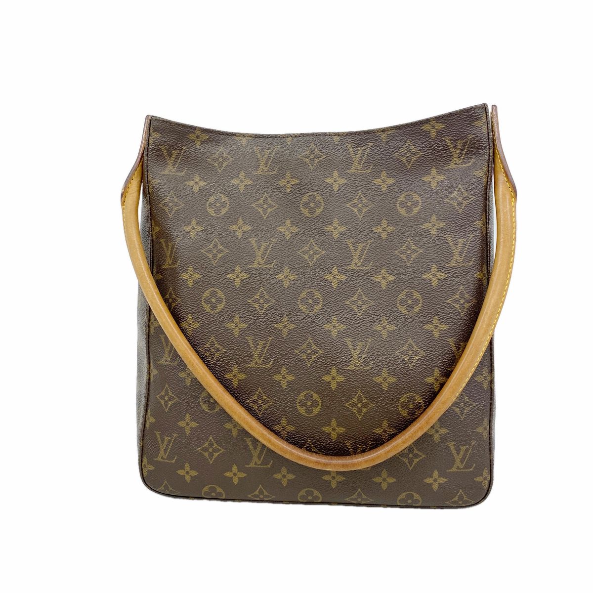 Louis Vuitton Shoulder Bag Monogram Looping GM Brown