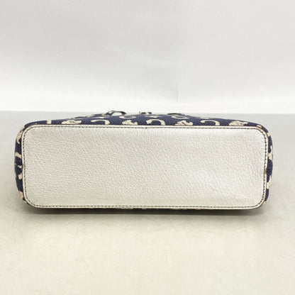 Celine Handbag C Macadam Denim Navy Silver — view 3