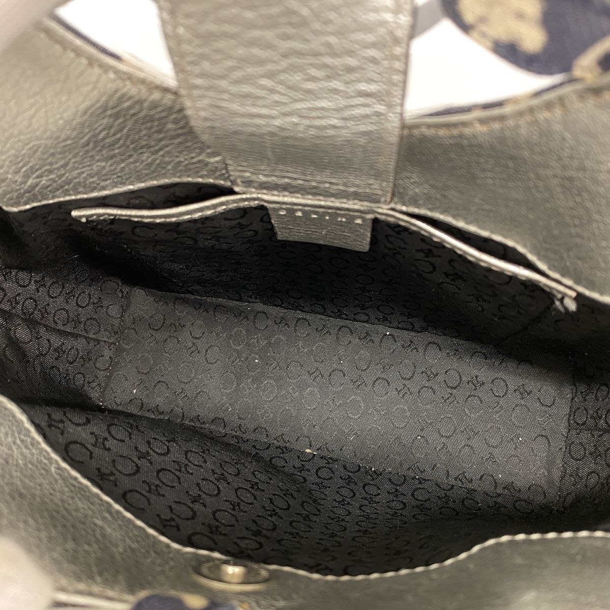 Celine Handbag C Macadam Denim Navy Silver — view 4