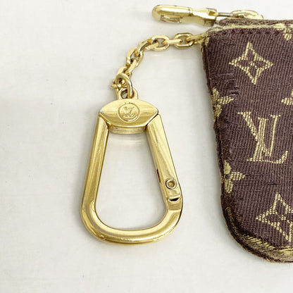 Louis Vuitton Coin Purse Monogram Mini Lin Pochette Cles Ebene — view 6