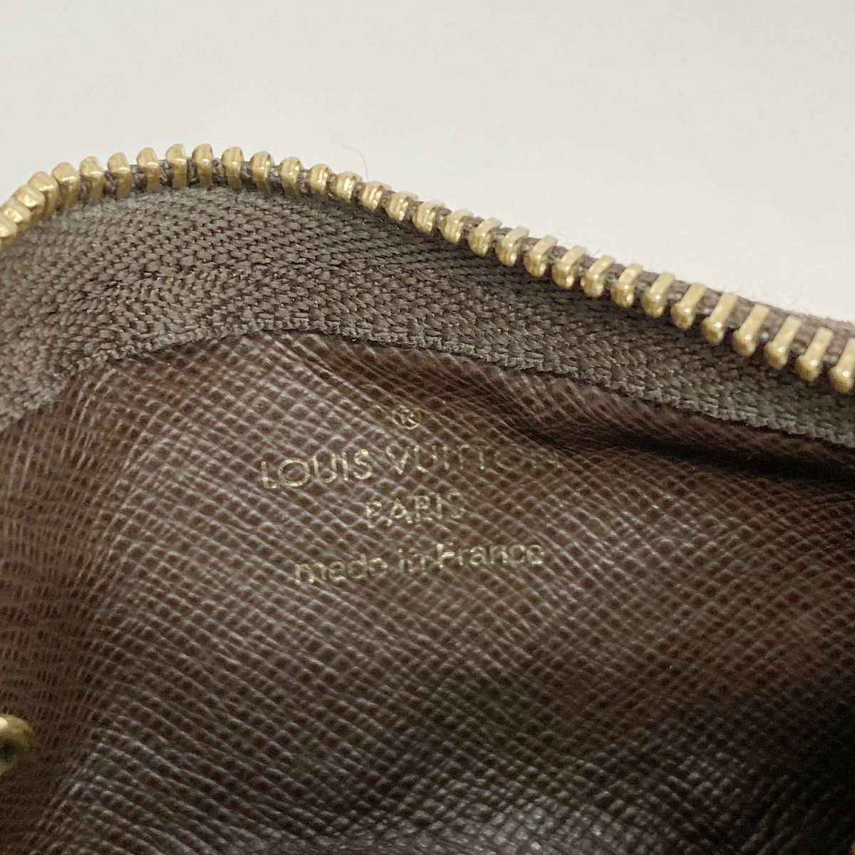 Louis Vuitton Coin Purse Monogram Mini Lin Pochette Cles Ebene — view 4