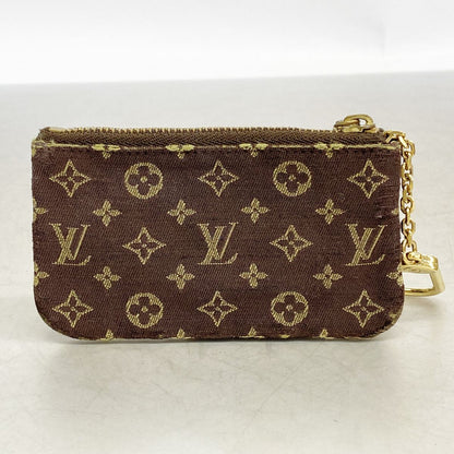 Louis Vuitton Coin Purse Monogram Mini Lin Pochette Cles Ebene — view 8