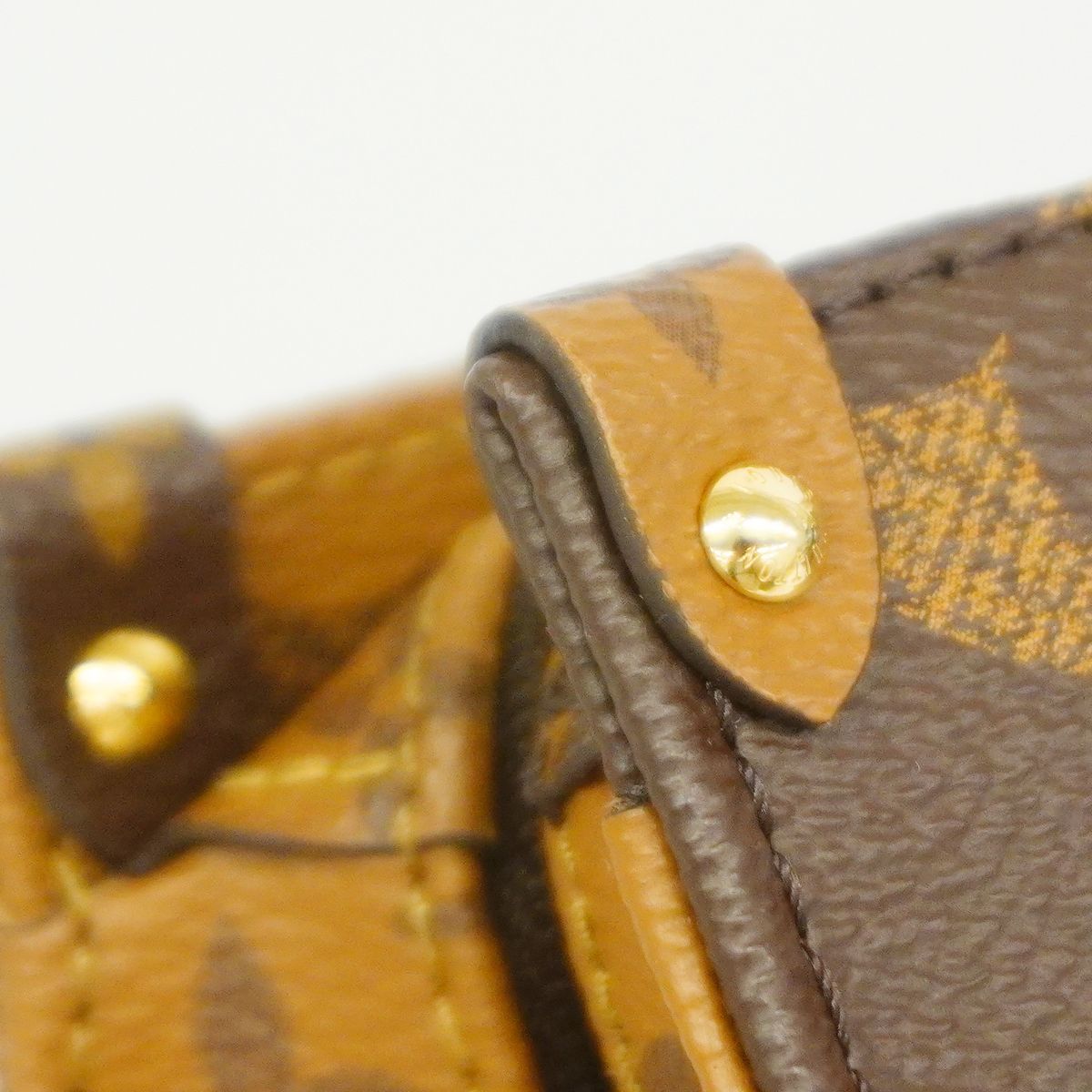 Louis Vuitton Handbag Monogram Giant Reverse On The Go East West Brown 2-Way Bag — view 7