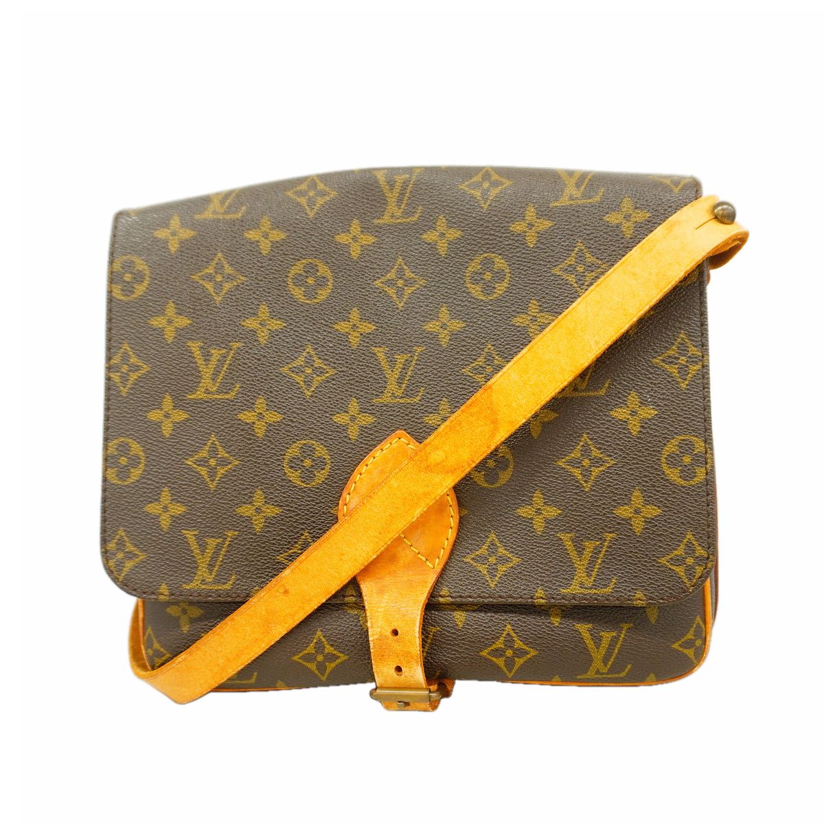 Louis Vuitton Shoulder Bag Monogram Cartesiere GM Brown