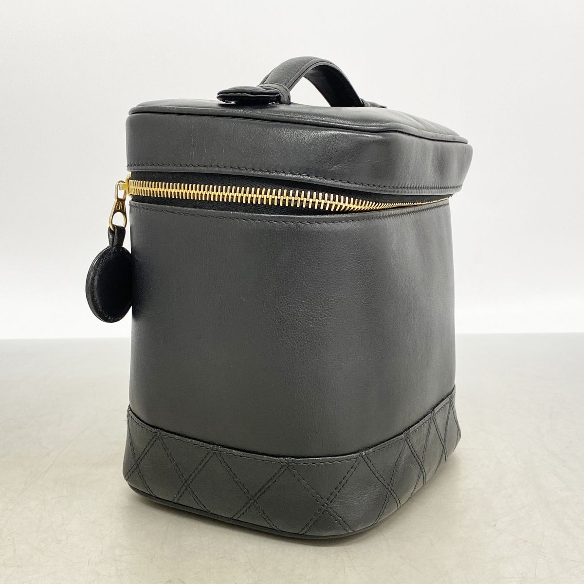 Chanel Vanity Bag Bicolor Lambskin Black Gold — view 2