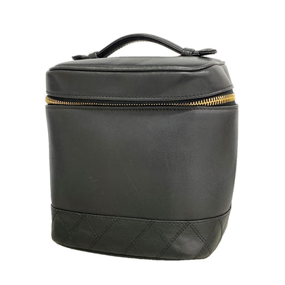 Chanel Vanity Bag Bicolor Lambskin Black Gold