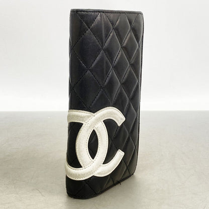 Chanel Wallet Cambon Lambskin Black Silver — view 2