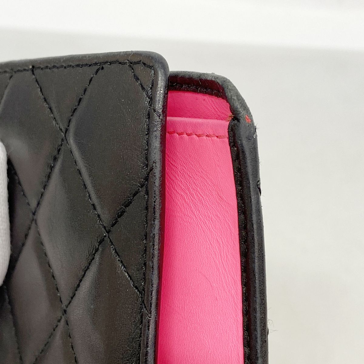 Chanel Wallet Cambon Lambskin Black Silver — view 6
