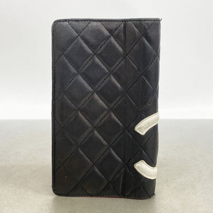 Chanel Wallet Cambon Lambskin Black Silver — view 8