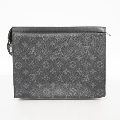 Louis Vuitton Clutch Monogram Eclipse Pochette Voyage MM Black — view 8