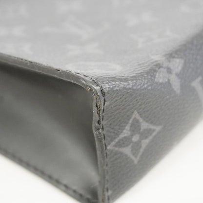 Louis Vuitton Clutch Monogram Eclipse Pochette Voyage MM Black — view 6