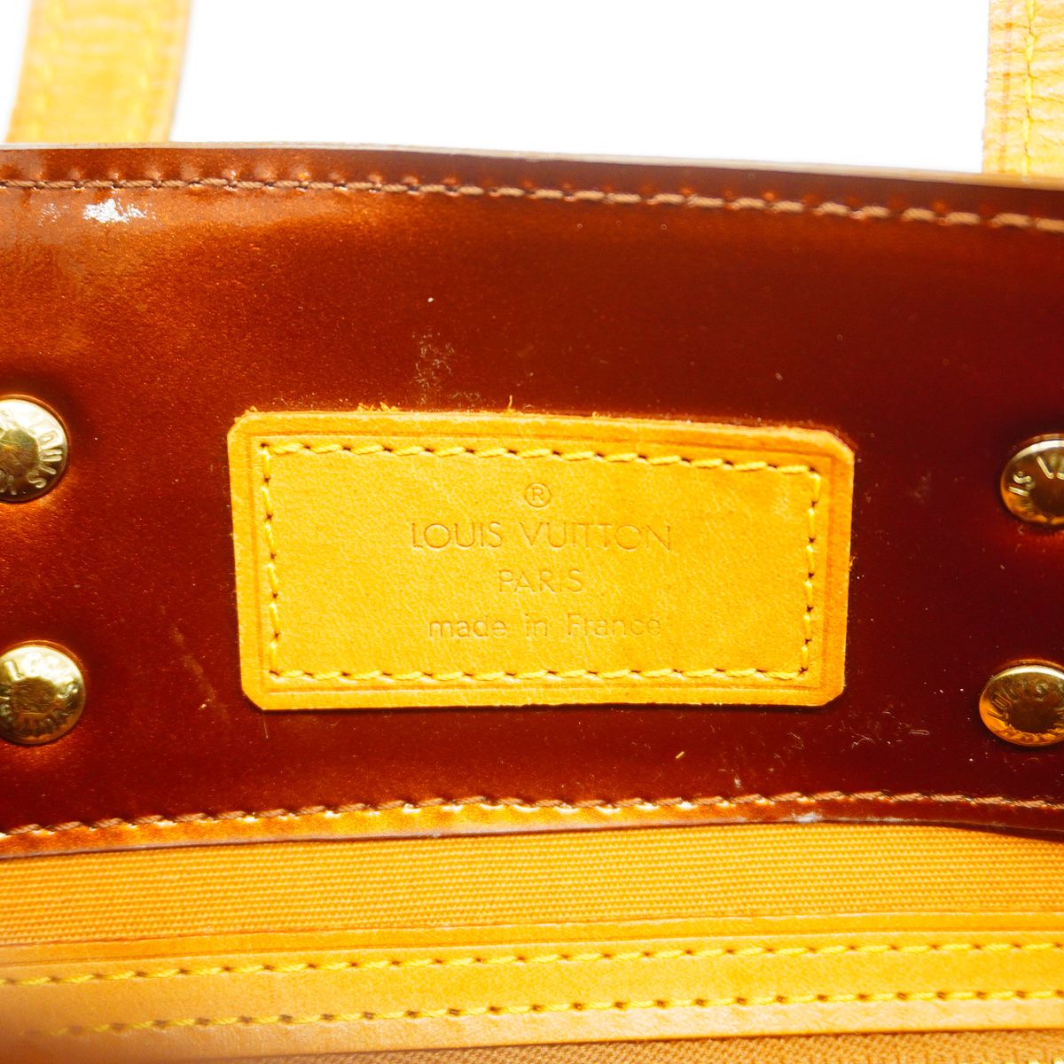 Louis Vuitton Handbag Vernis Reed PM Blanc — view 5
