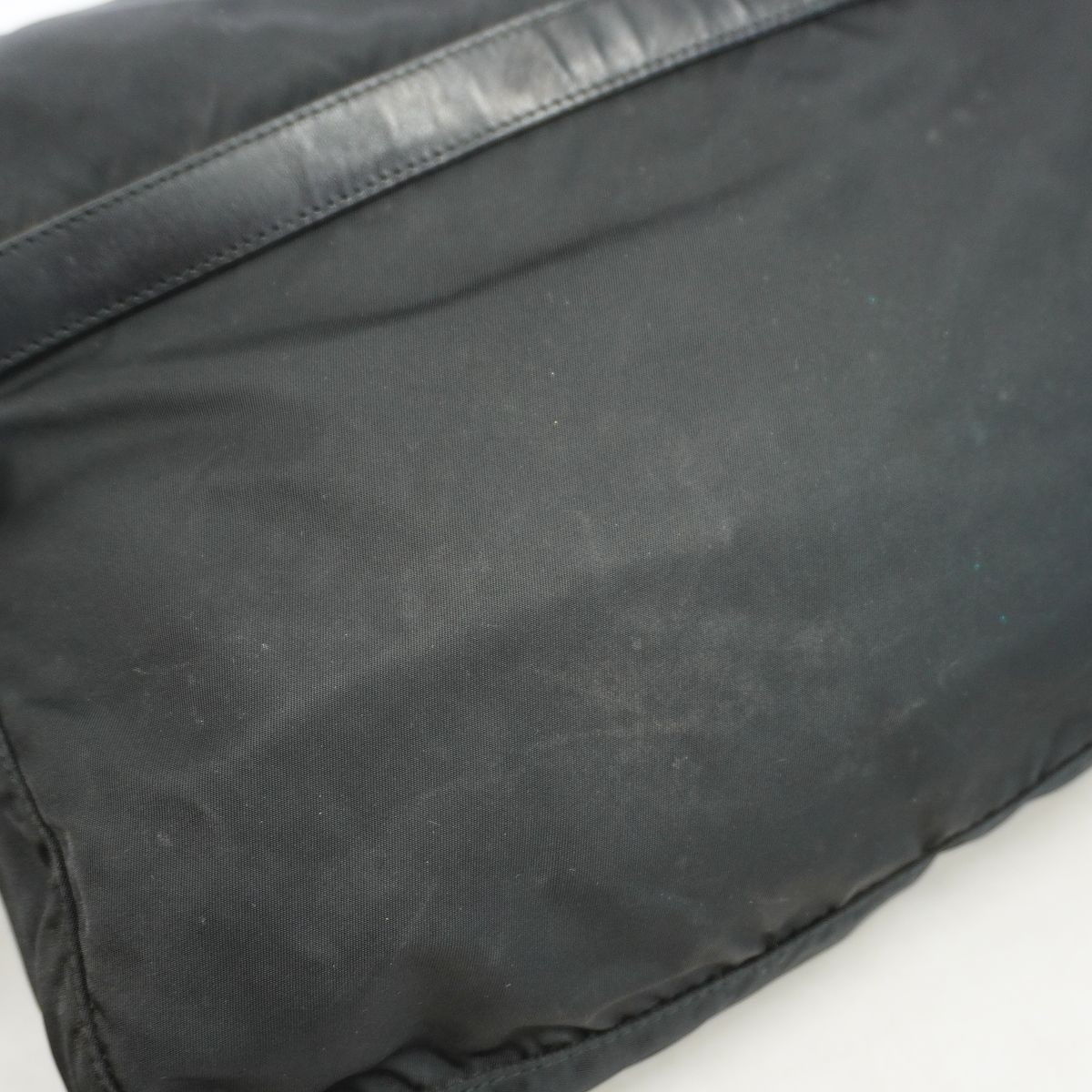 Prada Shoulder Bag Tessuto Nylon Black Silver — view 7