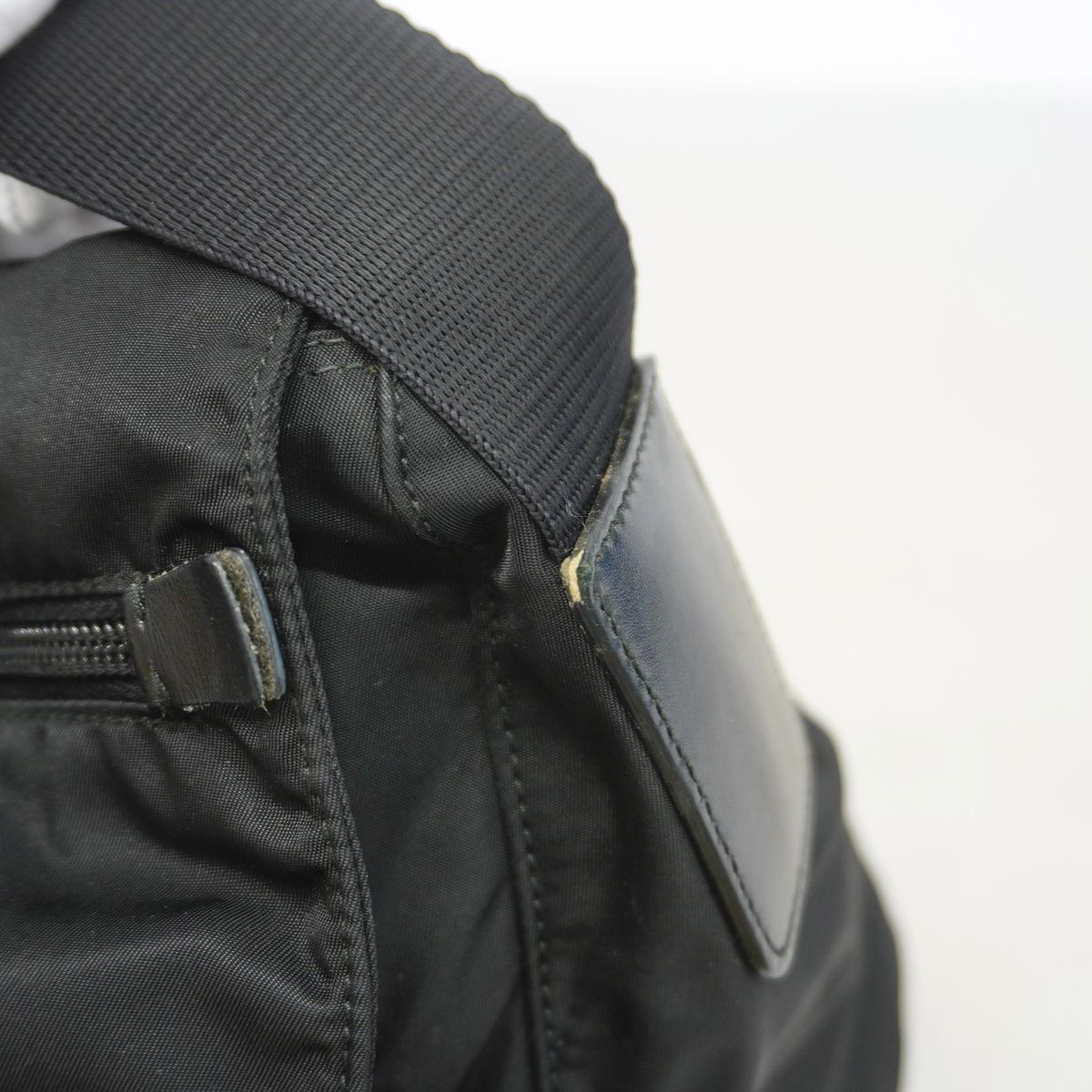 Prada Shoulder Bag Tessuto Nylon Black Silver — view 6