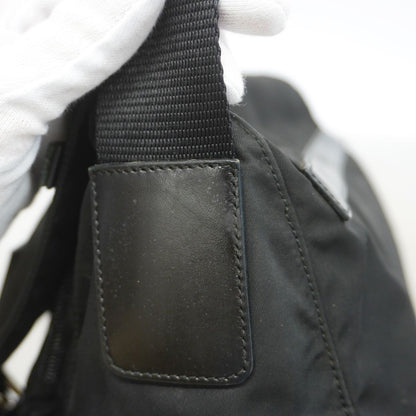 Prada Shoulder Bag Tessuto Nylon Black Silver — view 8