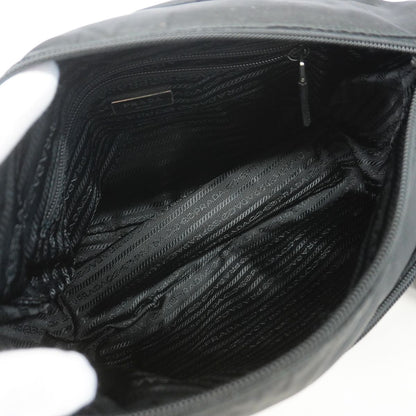 Prada Shoulder Bag Tessuto Nylon Black Silver — view 4