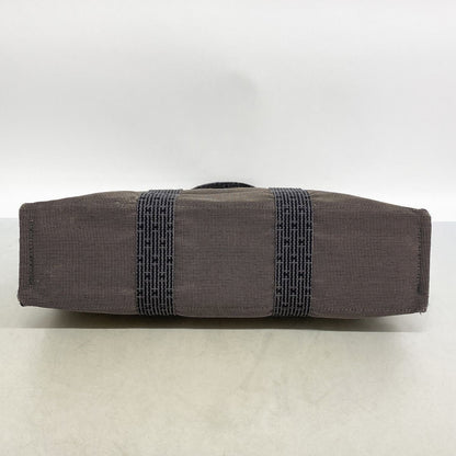 Hermes Tote Bag Her Line MM Canvas Gray Silver — view 3