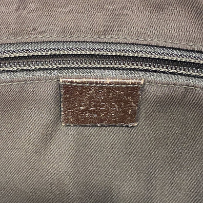 Gucci Shoulder Bag GG Canvas Sherry Line Brown Silver — view 5