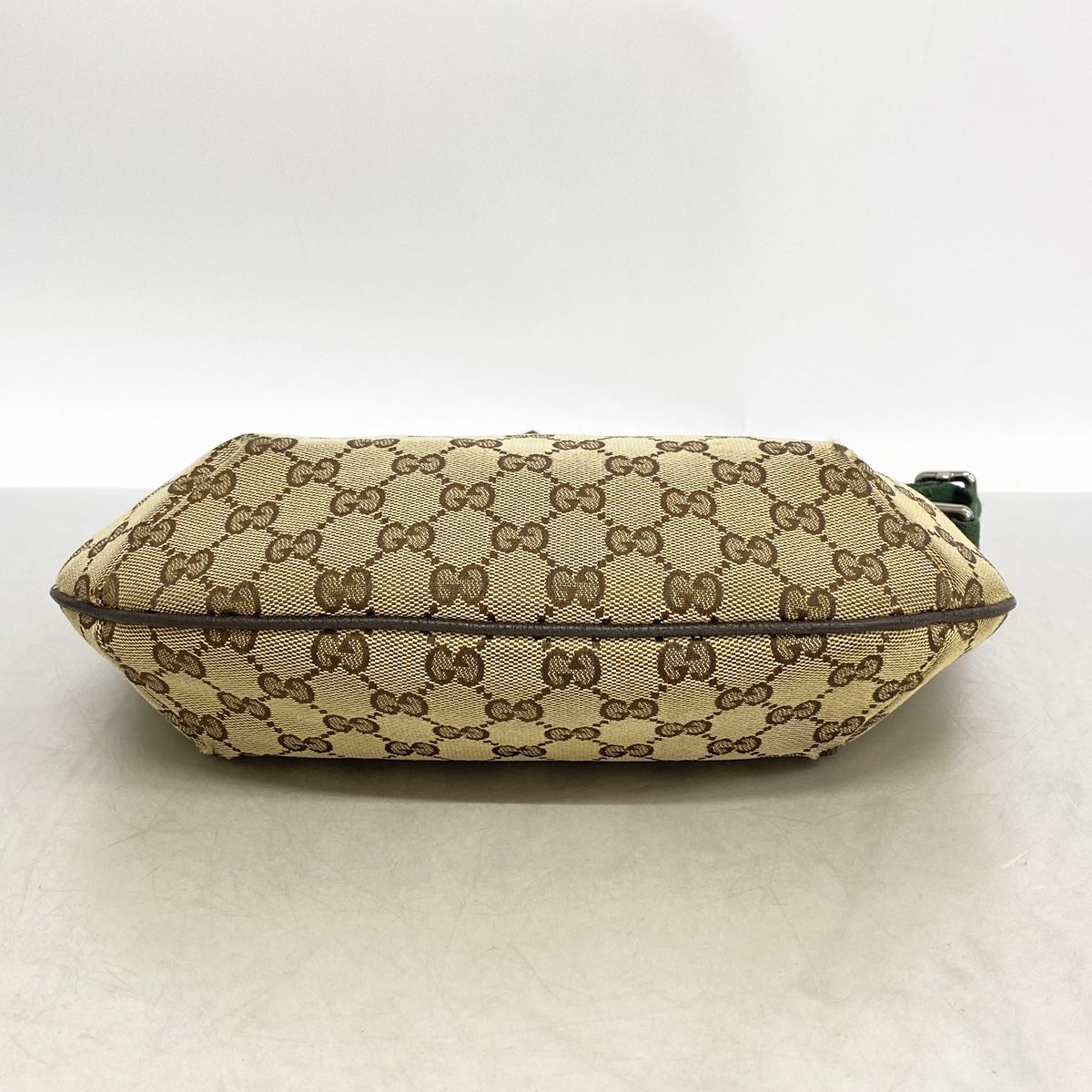 Gucci Shoulder Bag GG Canvas Sherry Line Brown Silver — view 3