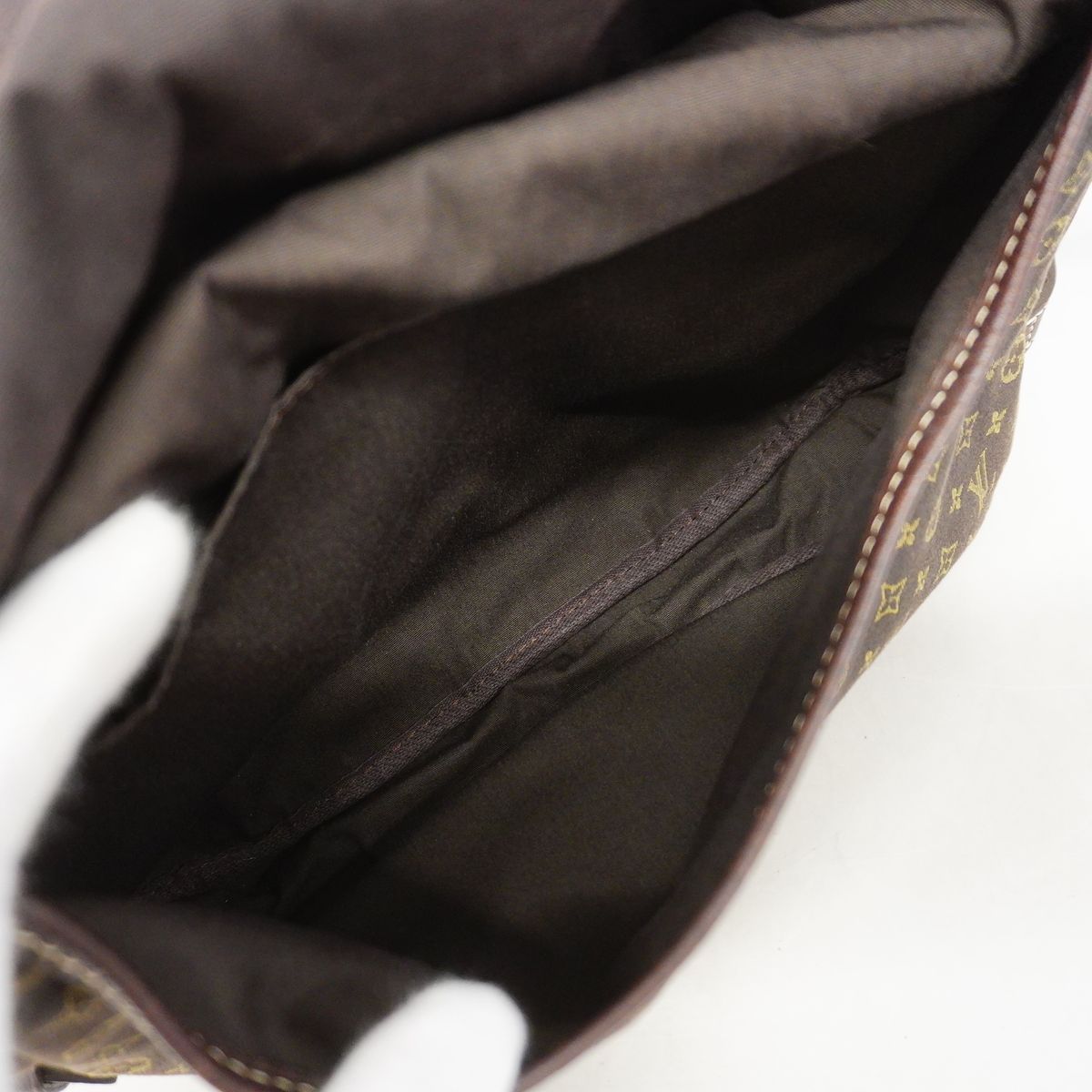 Louis Vuitton Shoulder Bag Monogram Mini Lin Saumur 30 Ebene — view 4