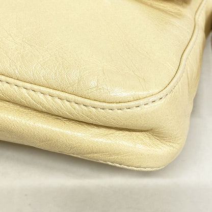 Fendi Handbag Mamma Bucket Leather Beige Silver — view 6