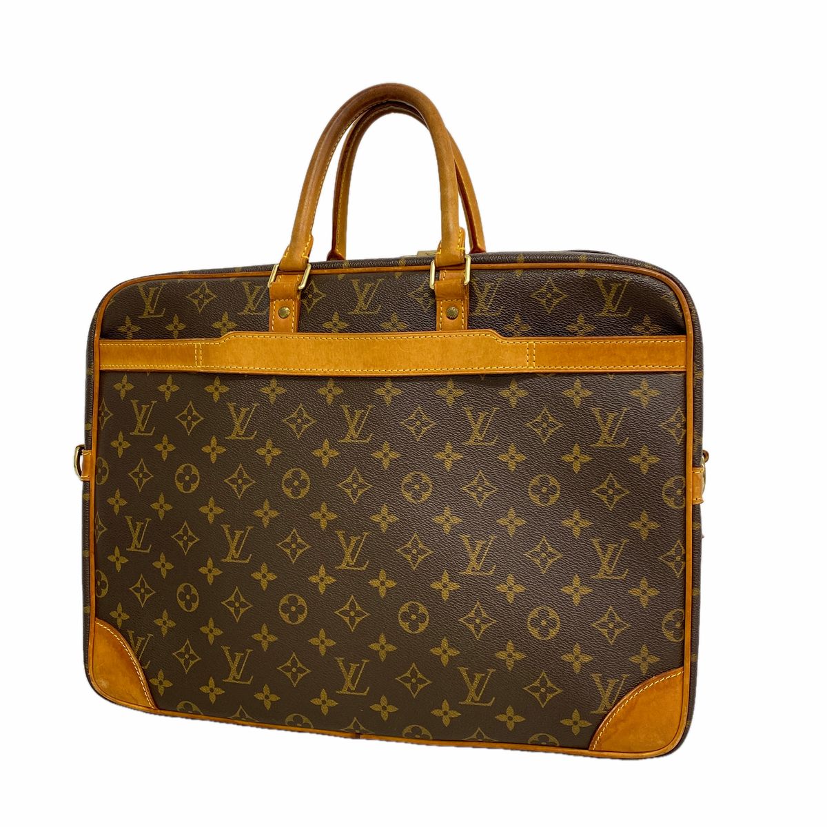 Louis Vuitton Business Bag Monogram Pdv Porte Documents Voyage GM Brown