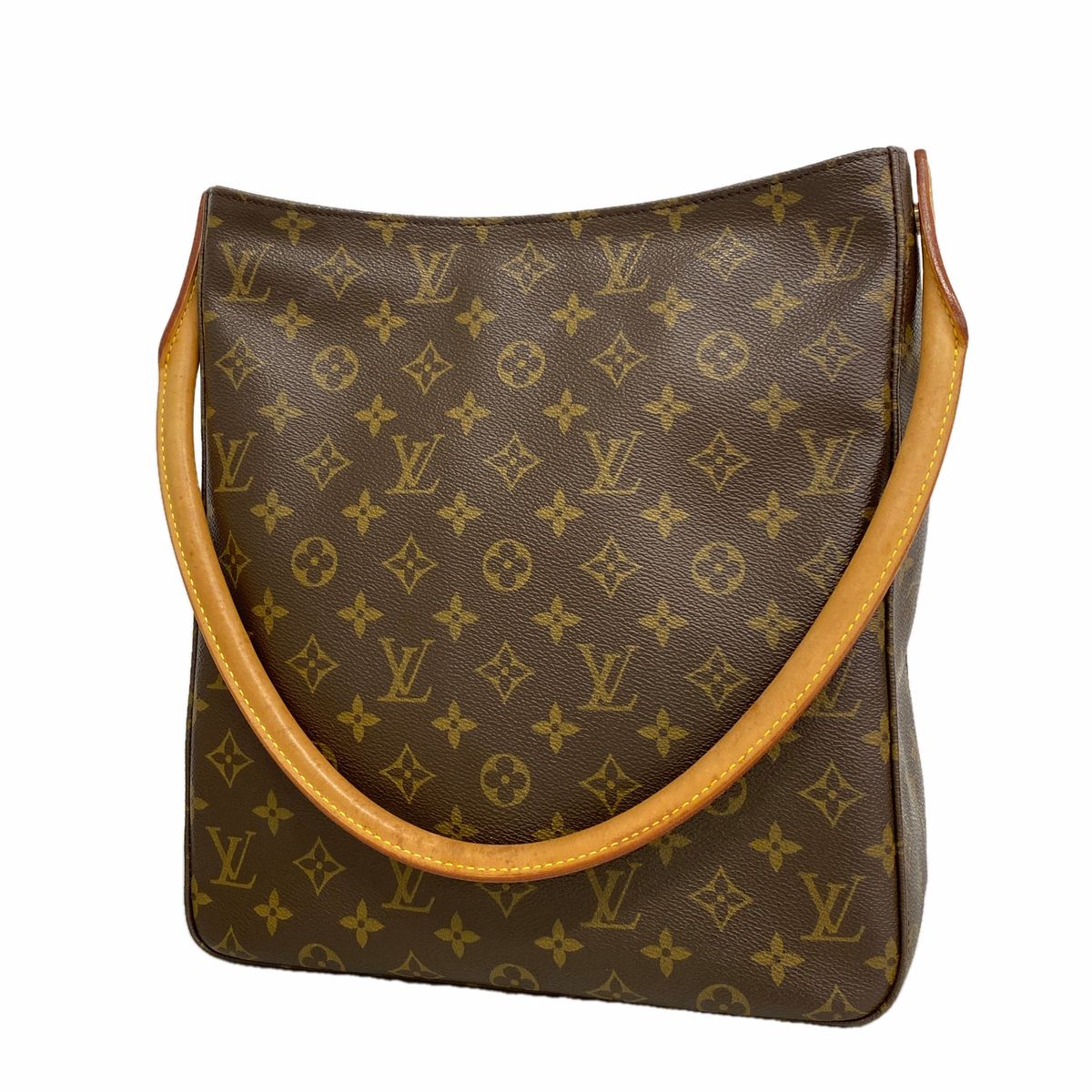 Louis Vuitton Shoulder Bag Monogram Looping GM Brown