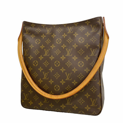 Louis Vuitton Shoulder Bag Monogram Looping GM Brown