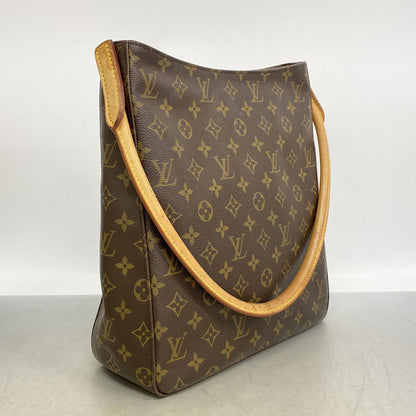 Louis Vuitton Shoulder Bag Monogram Looping GM Brown — view 2
