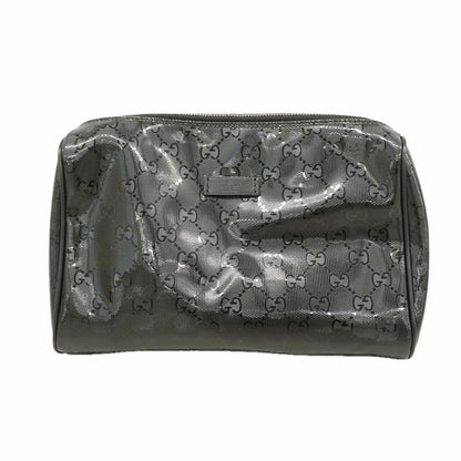 Gucci Pouch GG Supreme Black Silver