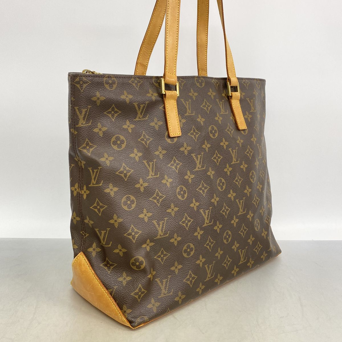 Louis Vuitton Tote Bag Monogram Cabas Mezzo Brown — view 2