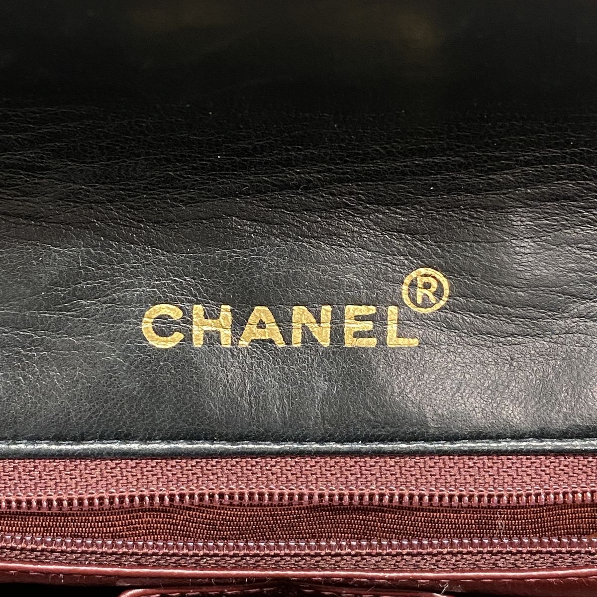 Chanel Shoulder Bag Quilted Lambskin Black Gold — view 5