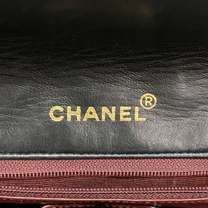 Chanel Shoulder Bag Quilted Lambskin Black Gold — view 5