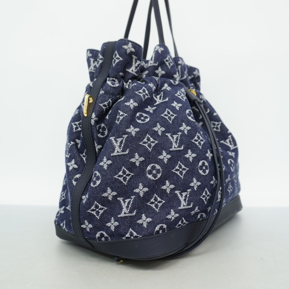 Louis Vuitton Tote Bag Monogram Denim Noefle MM Grand Blue 2-Way — view 2