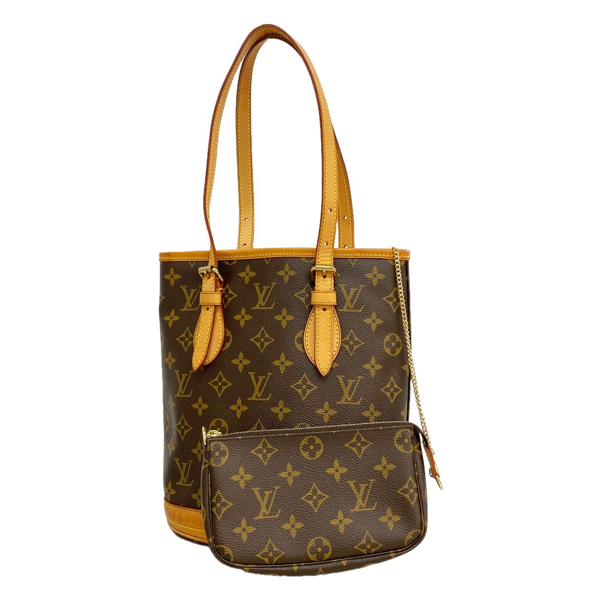 Louis Vuitton Tote Bag Monogram Bucket PM Brown
