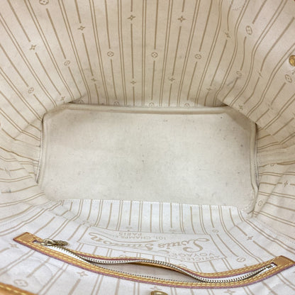 Louis Vuitton Tote Bag Damier Azur Neverfull MM White — view 4