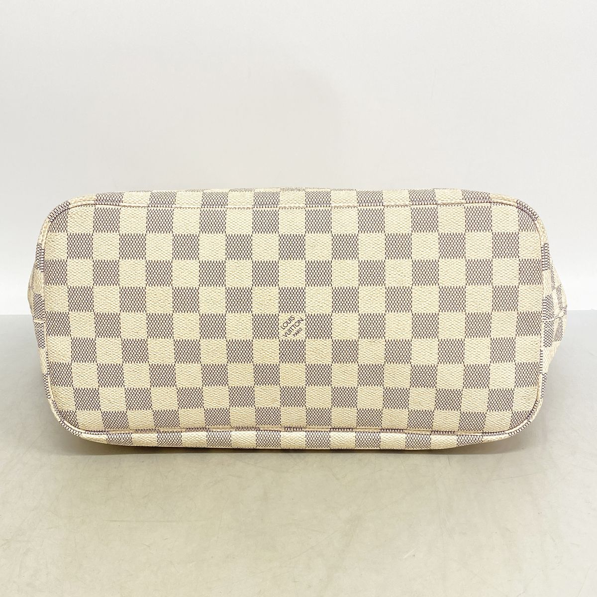 Louis Vuitton Tote Bag Damier Azur Neverfull MM White — view 3