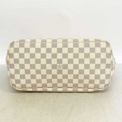 Louis Vuitton Tote Bag Damier Azur Neverfull MM White — view 3