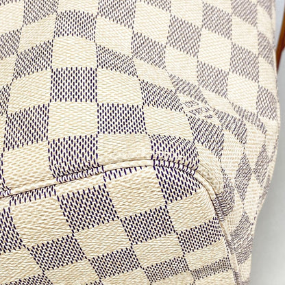Louis Vuitton Tote Bag Damier Azur Neverfull MM White — view 7