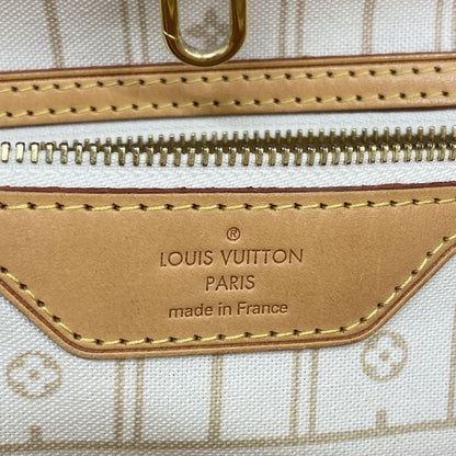 Louis Vuitton Tote Bag Damier Azur Neverfull MM White — view 5