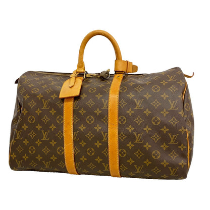 Louis Vuitton Boston Bag Monogram Keepall 45 Brown