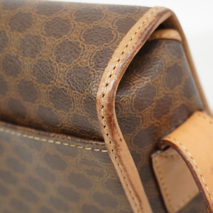 Celine Shoulder Bag Macadam Brown Gold — view 7